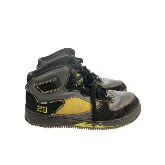 Nike Air Jordan Force Fusion 5 322882 mens Size 10.5 Black basketball sneakers R - Picture 4 of 7